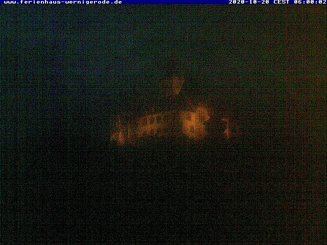 Das Bild der Webcam um 06:00 Uhr.